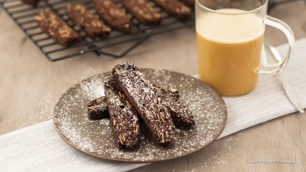 Low Carb Chocolate Almond Biscotti
