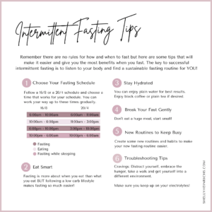 Tips for Intermittent Fasting