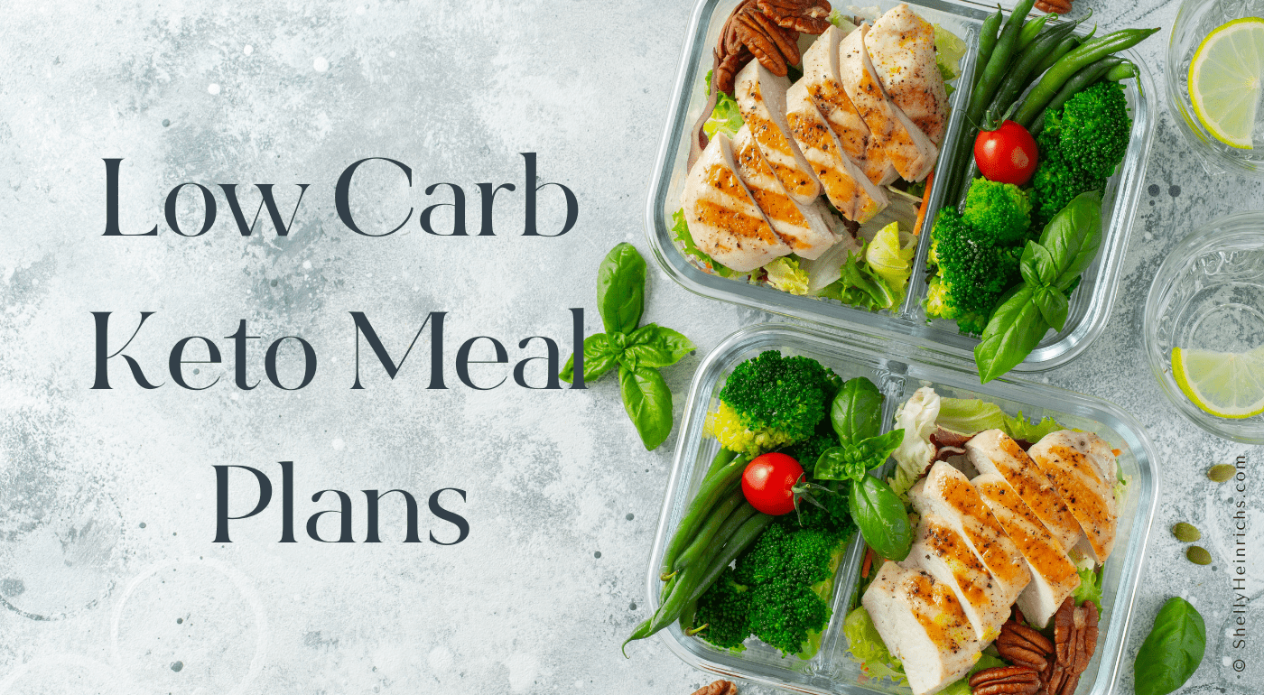 Low Carb or Keto Meal Plans graphic