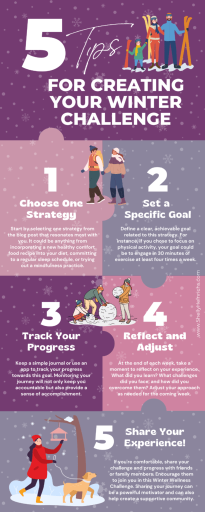Staying Active - 5 Tips to create a fun winter challenge from Shelly Heinrichs.com